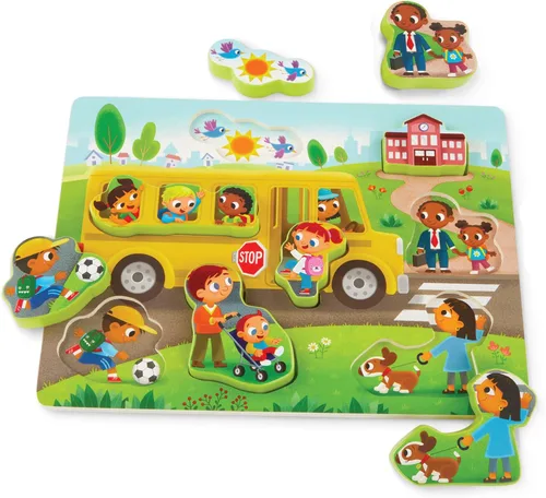 Miniatura 16 de B. Toys - Conjunto de rompecabezas macizos