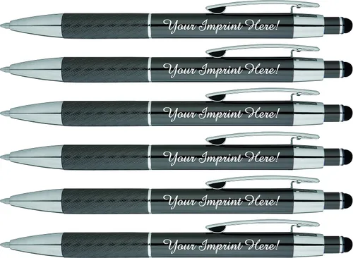 Miniatura 7 de Bolígrafos personalizados con lápiz capacitivo – The Prestige Metal Pen – Bolígrafos personalizados con nombre impreso con tinta negra