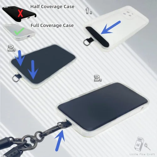Miniatura 6 de Cordón cruzado para teléfono celular, correa de muñeca alrededor del cuello para la mayoría de teléfonos inteligentes, auriculares, llavero
