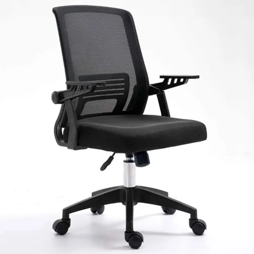 Miniatura 3 de Silla de computadora resistente para adultos, reposabrazos giratorio, silla extraíble para sala de Internet Cafe (Azul)