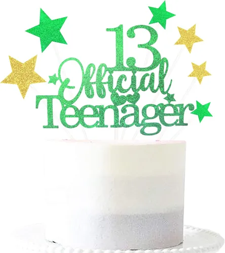 Miniatura 24 de Decoración brillante para tarta de primer cumpleaños feliz con estrella, adornos personalizados para tarta de 1 cumpleaños, decoraciones de fiesta
