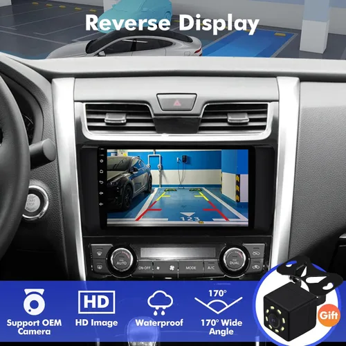 Miniatura 6 de Estéreo de coche Android 13 con pantalla táctil IPS de 9 pulgadas para Nissan Altima 2014-2018 con CarPlay inalámbrico y Android Auto 4+64GB Radio