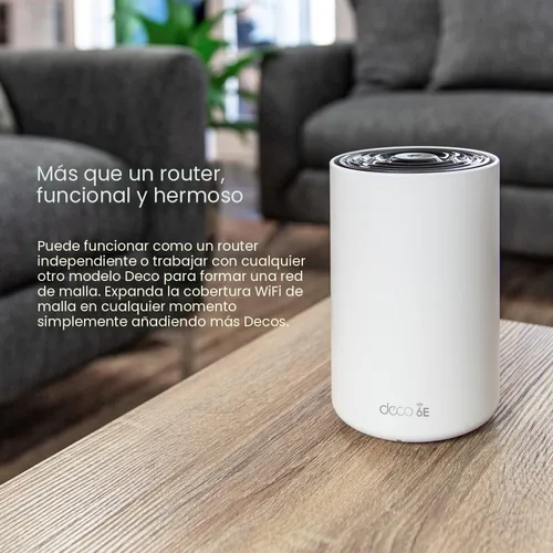 Miniatura 7 de TP-Link Deco XE75 AXE5400 Tri-Band WiFi 6E Mesh System - Cubre hasta 5500 pies cuadrados, reemplaza el enrutador y extensor WiFi, malla impulsada