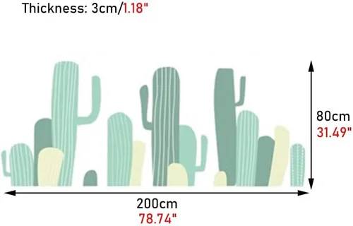 Miniatura 2 de Paneles de pared 3D de cactus, adhesivos de pared 3D suaves anticolisión, papel pintado, relleno de pared autoadhesivo, para el hogar, escuela