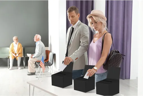 Miniatura 4 de Paquete de 30 cajas de sugerencias para rifas con ranura, cajas de cartón de 6.5 x 4.5 x 4.5 pulgadas con ranura para boletos y cabecera extraíble