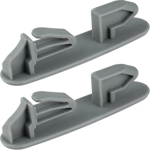 8565925 Reemplazo de clip de tope de riel deslizante para lavavajillas Whirlpool Kenmore KitchenAid, piezas de estante superior (paquete de 2)