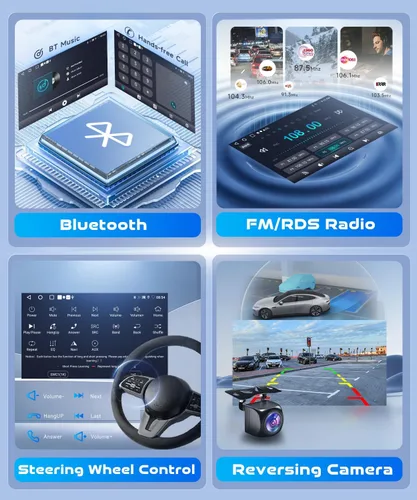 Miniatura 5 de Estéreo de coche Android 15 para Honda Accord 2003-2007 Radio inalámbrica Carplay Android Auto 10.1 pulgadas 1080P HD IPS pantalla táctil DSP EQ