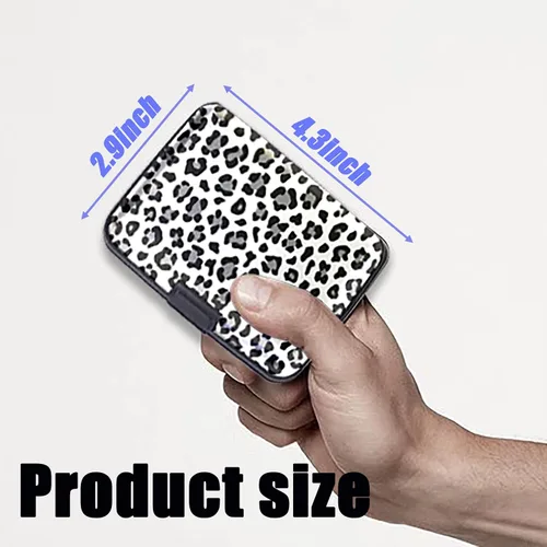 Miniatura 7 de Handlein Soporte para tarjetas de crédito, mini cartera de aluminio RFID, cartera para tarjetas de crédito, mini cartera para tarjetas de crédito