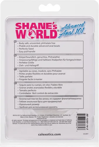 Miniatura 6 de CalExotics Shane's World Starter Anal Pleasure Beads - Juguete sexual para adultos para él y parejas, color rosa