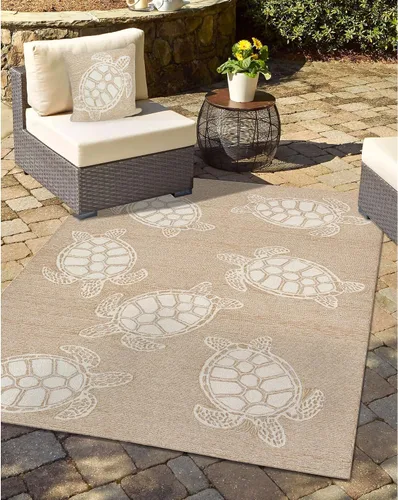 Miniatura 16 de Liora Manne CAPR5163633 - Alfombra costera para interiores y exteriores, color azul marino, 2 pies x 5 pies Cuerdas Navy