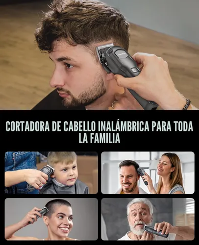 Miniatura 2 de Jack & Rose Juego de cortapelos y recortadores, cortapelos inalámbricos para hombres, juego de cortapelos de peluquería