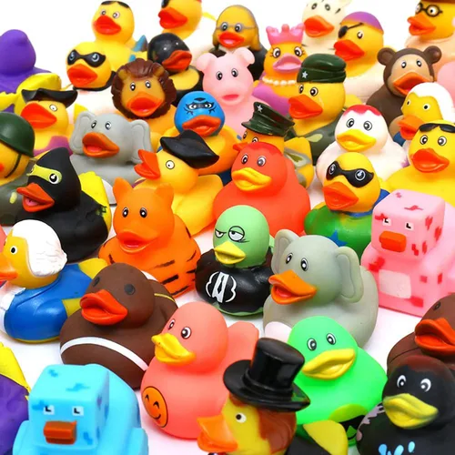 Miniatura 7 de XY-WQ Rubber Duck - Paquete de 150 juguetes de baño surtidos para Jeeps, pato flotante a granel de 2.3 pulgadas para niños, accesorios para baby