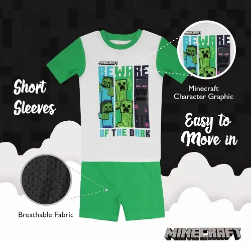 Miniatura 5 de Minecraft Pijama de algodón de ajuste cómodo para niños