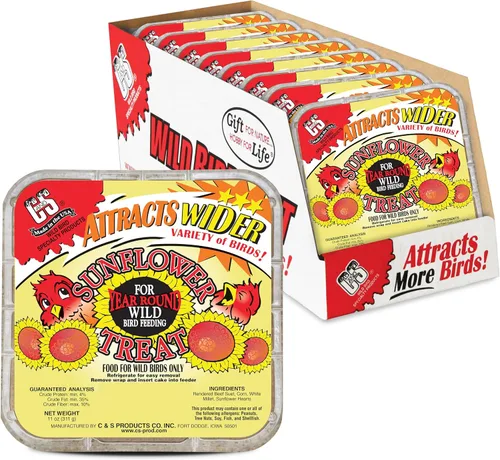 Miniatura 18 de C&S Golosina de Sebo de Alta Energía, Alimento para Aves Silvestres para Pajaros Carpinteros, Trepadores, Carboneros y Agateadores, Paquete de 8