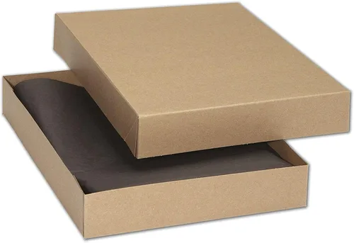 Miniatura 3 de Cajas de Regalo de Ropa Kraft de 2 Piezas - 11 1⁄2 x 8 1⁄2 x 1 5⁄8" -Paquete de 20