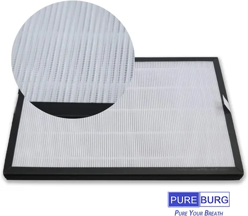 Miniatura 2 de PUREBURG Filtros de repuesto compatibles con Bagotte BAP20 purificador de aire, parte de filtro BAP20-HF, paquete de 2 unidades H13 True HEPA