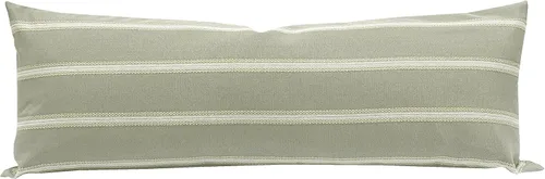 Slow Cow Funda de cojín rectangular decorativa, funda de cojín lumbar, 12 x 33 pulgadas, color gris mezclado con blanco roto F-off Blanco Gris