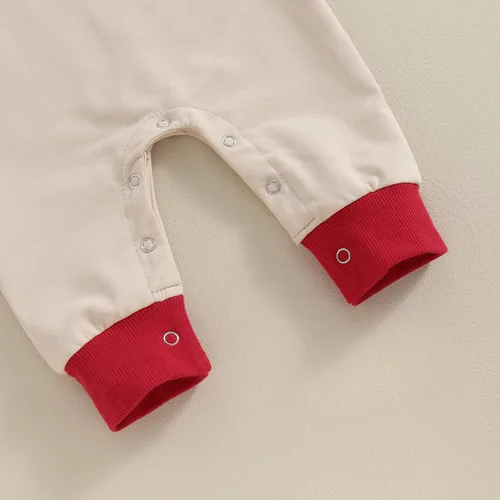 Miniatura 48 de FYBITBO Ropa de bebé niño niña Santa manga larga mono mameluco recién nacido primera Navidad traje de una pieza