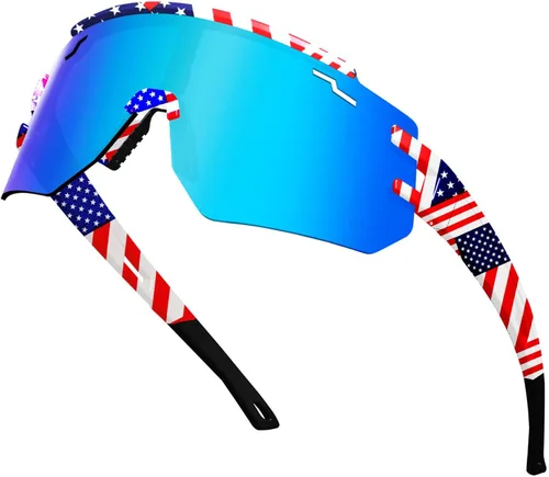 Miniatura 12 de AVV Gafas de sol polarizadas UV400 para ciclismo, béisbol, resistentes al viento, antivaho para deportes al aire libre, marco ligero para hombres