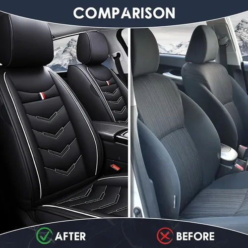 Miniatura 6 de Funda de asiento de automóvil para Mercedes-Benz GLC 300 2017-2022, duradera, resistente al desgaste, impermeable, funda de asiento deportiva Negro