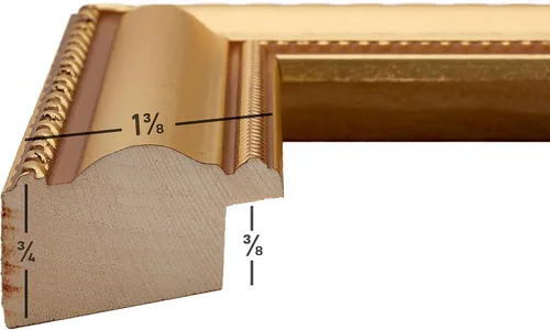 Miniatura 4 de Craig Frames 18x24 Marco para fotografías – Victoria Dorado Ornado de 1.5 Pulgadas de Ancho con Moldura de Madera Maciza, Acabado Decorativo