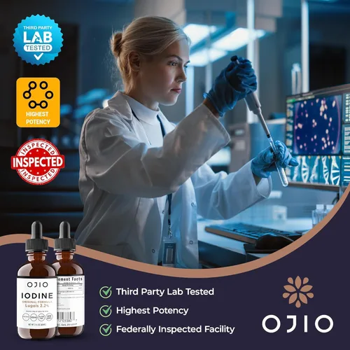 Miniatura 6 de Lugols Solución de yodo 2% – Suministro de 1 año – Gotas de yodo oral líquido de alta potencia con absorción superior – Mejora la salud general