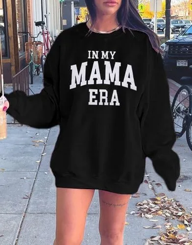 Miniatura 3 de Sudadera de club de madres sobreestimuladas para mujer sudaderas con cuello redondo para mamá, camisetas de gran