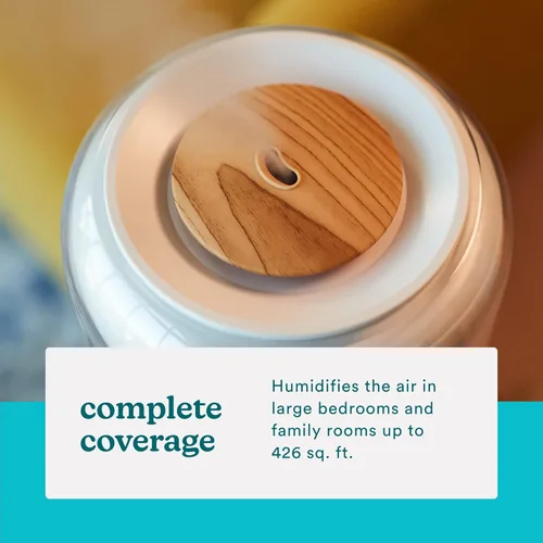 Miniatura 4 de Homedics Humidificador ultrasónico – Humidificadores de aire grandes de lujo para dormitorio, plantas, oficina, tanque de llenado superior de 1.47