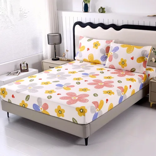 Miniatura 10 de SDIII Sábana bajera ajustable azul floral individual con 2 fundas de almohada, no incluye sábana encimera, microfibra suave azul vintage, sábanas