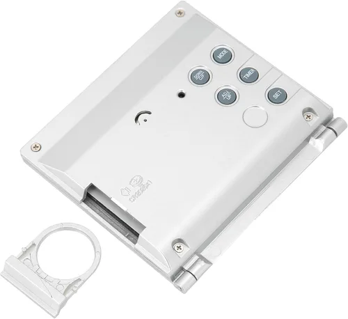 Miniatura 8 de Reloj electrónico compacto con alarma plegable, fácil de leer, reloj atómico de escritorio, ajuste automático, pantalla de reloj despertador digital