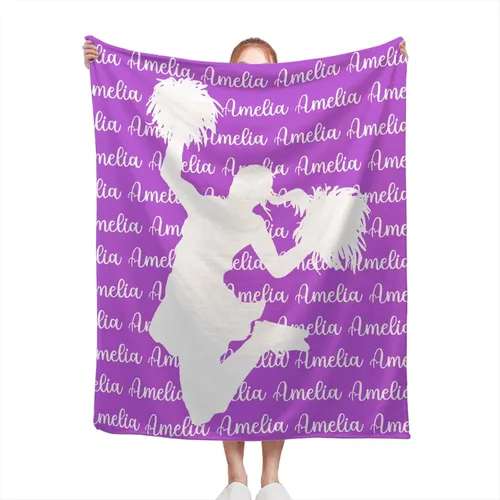 Miniatura 19 de Manta de ballet personalizada con nombre para niña, regalos de cumpleaños y aniversario para niñas, 40 x 30 pulgadas (XS) para mascotas