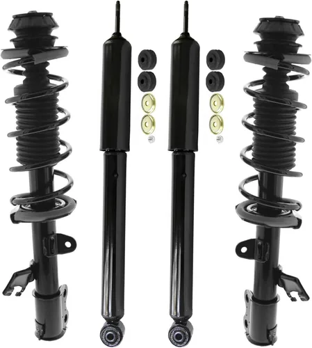 Miniatura 60 de Detroit Axle - Puntales y Amortiguadores para Chevy Traverse Buick Enclave GMC Acadia Saturn Outlook 2007-2012, 2 puntales delanteros con resorte