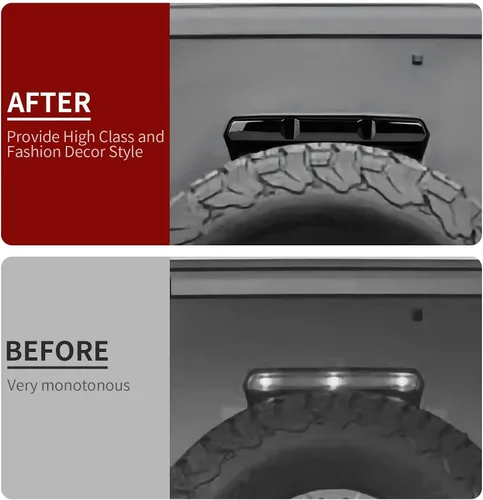 Miniatura 4 de Linskip 3ª cubierta de luz de freno compatible con Bronco Raptor 2022-2025, tercer protector de freno trasero centro alto para accesorios Bronco