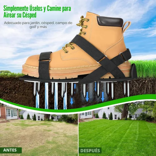 Miniatura 7 de Zapatos aireadores de césped para césped, zapatos aireadores de césped premontados para césped, herramienta aireadora de suelo para aireación