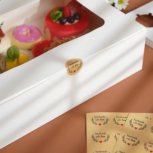 Miniatura 6 de Yeplan 5 Paquetes de Cajas para Cupcakes de 12 Unidades, Portadores de Cupcakes Blancos con Ventana, 13.4x9.8x4 Pulgadas Cajas para Galletas