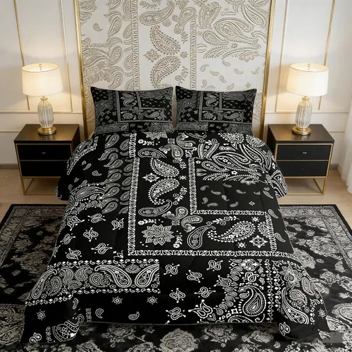 Miniatura 25 de Manfei Juego de Edredón Floral de Acuarela Tamaño Twin, Juego de Ropa de Cama de Flores Botánicas y Hojas 2 piezas, Edredón de Plumón de Flores