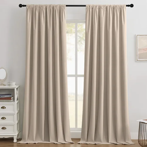 Miniatura 22 de Joydeco - Cortinas opacas 100% azul rey, 84 pulgadas, 2 paneles, cortinas de terciopelo azul rey de lujo para dormitorio y sala de estar, cortinas