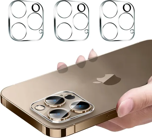 Miniatura 10 de Protector de lente de cámara trasera trasera de vidrio templado para iPhone 14 Pro Max, iPhone 15 Pro Max - Protector de cobertura completa