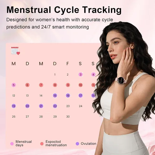 Miniatura 7 de Efolen Relojes inteligentes para mujer, contestar/hacer llamadas, monitor de actividad física HD de 1.27 pulgadas para Android iPhone, monitor