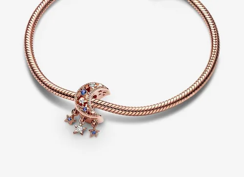 Miniatura 3 de Feitery Abalorios para pulseras y collares de plata de ley 925, dijes de cuentas para mujer con circonita cúbica, espaciador, regalos de cumpleaños
