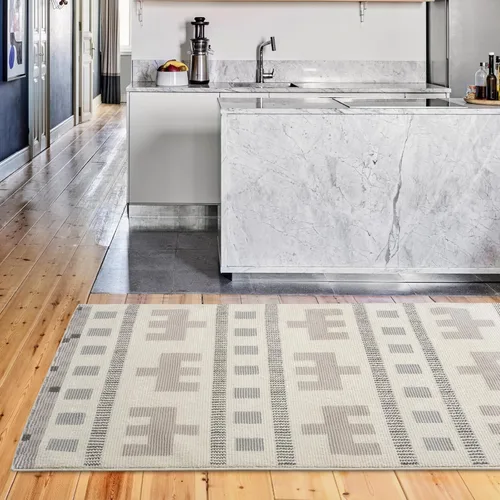 Miniatura 10 de Revival Rugs Comb - Alfombra de pasillo de 3 x 9 pies para pasillo y entrada, lavable, 100% reciclada, certificado Oeko-TEX, moderna, pelo mediano