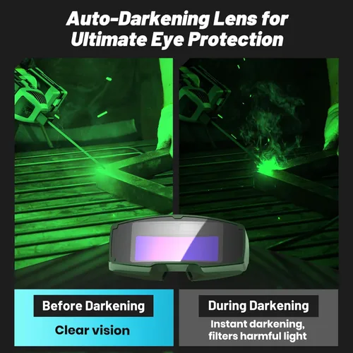 Miniatura 3 de Máquina de soldadura portátil de 110 V con gafas de oscurecimiento automático: Inversor IGBT de mano soldador ARC pistola soldador – 6 ajustes