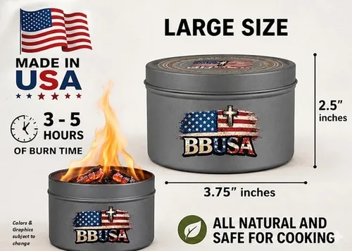 Miniatura 3 de Campfire in a Can - Made in USA - Portable Mini Fire Pit for Marshmallows & S’Mores - Hiking, Backpacking, Hunting, Fishing & Camping - Tactical