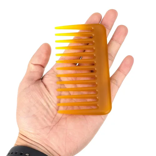 Miniatura 2 de Mini peine de dientes anchos, pequeño peine desenredante de viaje, peine de pelo rizado, peine portátil para ducha, peine húmedo para mujeres, peine