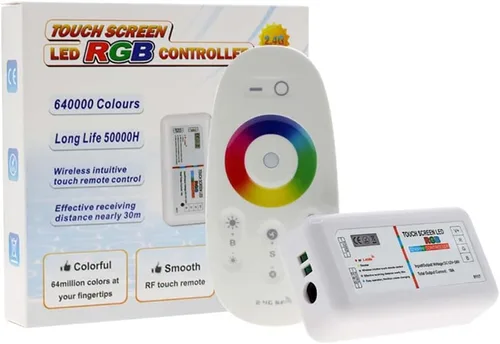Miniatura 7 de RGBW RGB 4PIN 5PIN Controlador de tira LED 2.4GHz RF Pantalla táctil inalámbrica Control remoto 5050SMD 3528 RGBWW RGBCW LED Strip LED Bombilla