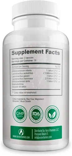 Miniatura 7 de Bacterium Plus, producto natural, cápsulas vegetarianas, bienestar general, 60 unidades, paquete de 1