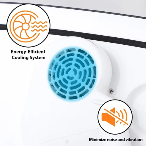 Miniatura 8 de ZENY Mini refrigerador eléctrico enfriador y calentador para automóvil - Refrigerador de automóvil de 12 V CC con mango de bloqueo automático
