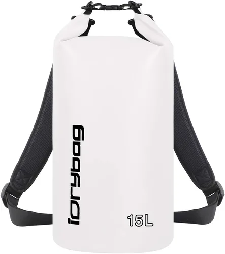 Miniatura 49 de IDRYBAG Bolsa seca para kayak impermeable 2L/5L/10L/15L/20L, pequeña bolsa impermeable para navegación