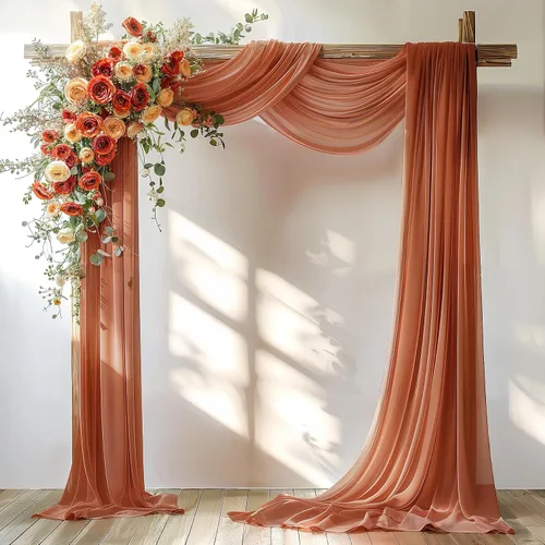 Miniatura 16 de Tela Negra para Drapeado de Arco de Boda 1 Panel 30'' x 20 Pies Cortinas Negras Tela Transparente Telón de Fondo Telas para Drapeado de Arco