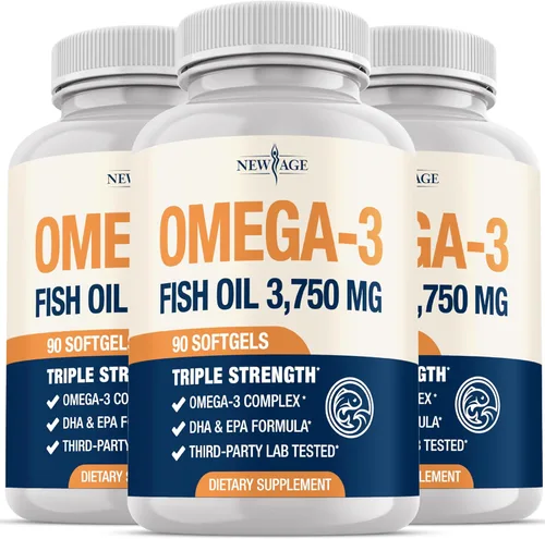Miniatura 9 de Aceite de pescado Omega 3 Triple Strength 3750 mg - EPA y DHA - Más de 3000 mg de ácidos grasos omega-3 - 1350 mg EPA + 900 mg DHA - Los mejores